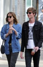 DAKOTA JOHNSON Out and About in Soho 09/21/2015