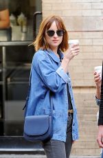 DAKOTA JOHNSON Out and About in Soho 09/21/2015