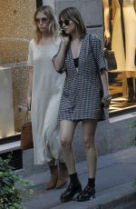 DAKOTA JOHNSON Out Shopping in Milan 09/25/2015