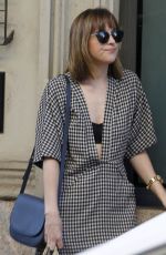 DAKOTA JOHNSON Out Shopping in Milan 09/25/2015