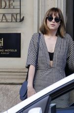 DAKOTA JOHNSON Out Shopping in Milan 09/25/2015