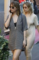 DAKOTA JOHNSON Out Shopping in Milan 09/25/2015