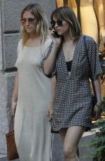 DAKOTA JOHNSON Out Shopping in Milan 09/25/2015