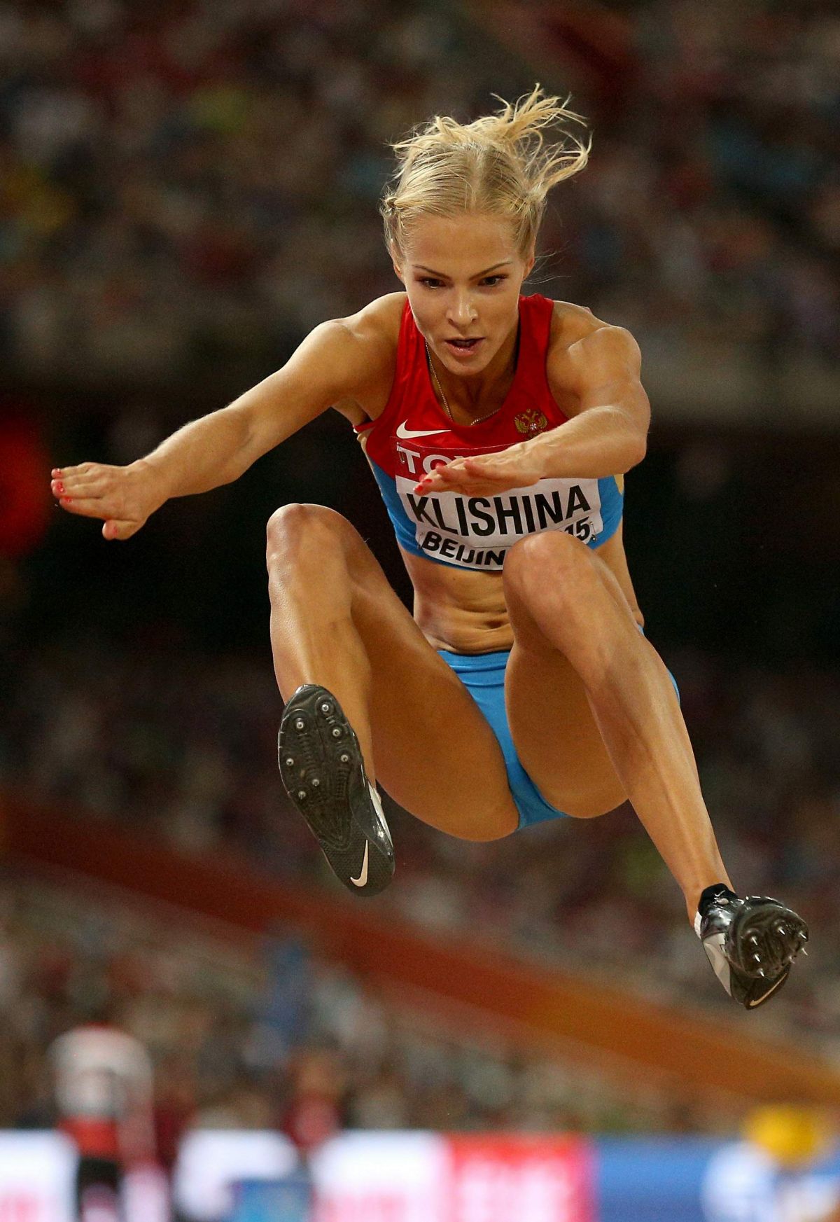 DARIA KLISHINA at 15th IAAF World Athletics Championships in Beijing