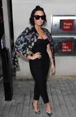 DEMI LOVATO Arrives at BBC Radio 1 Studios in London 09/09/2015