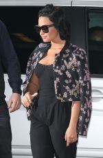 DEMI LOVATO Arrives at BBC Radio 1 Studios in London 09/09/2015