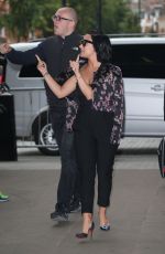 DEMI LOVATO Arrives at BBC Radio 1 Studios in London 09/09/2015