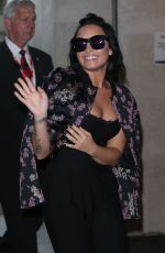 DEMI LOVATO Arrives at BBC Radio 1 Studios in London 09/09/2015