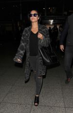 DEMI LOVATO Arrives at Heathrow Airport in London 09/07/2015