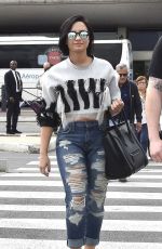 DEMI LOVATO Arrives at Her Hotel in Paris