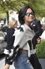 DEMI LOVATO Arrives at Her Hotel in Paris