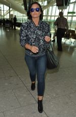 DEMI LOVATO at a Airport in London 09/10/2015
