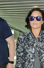 DEMI LOVATO at a Airport in London 09/10/2015