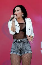 DEMI LOVATO at iHeart Radio Music Festival in Las Vegas 09/19/2015
