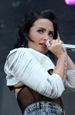 DEMI LOVATO at iHeart Radio Music Festival in Las Vegas 09/19/2015