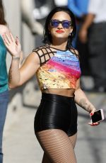 DEMI LOVATO at Jimmy Kimmel Live in Hollywood 08/31/2015