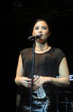 DEMI LOVATO at Music Is Universal Event in New York 09/29/2015