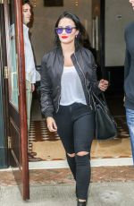 DEMI LOVATO Leaves Her Hotel in New York 09/29/2015