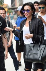 DEMI LOVATO Leaves Her Hotel in New York 09/29/2015