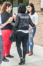DEMI LOVATO Leaves Her Hotel in New York 09/29/2015