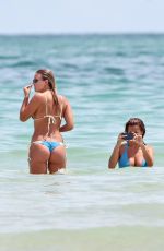 DEVIN BURGMAN and NATASHA OAKLEY in Bikinis at a Beach in Miami 09/10/2015