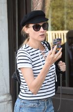 DIANE KRUGR in Denim Shorts out and About in Venice 09/04/2015