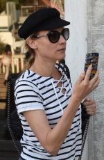 DIANE KRUGR in Denim Shorts out and About in Venice 09/04/2015