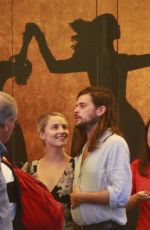 DIANNA AGRON in the Line for Broadway Musical Hamilton in New York 09/24/2015