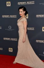 DITA VON TEESE at Jeremy Scott: The People’s Designer Premiere in Hollywood