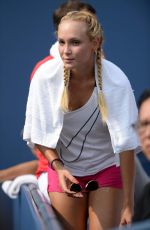 DONNA VKIC at Stan Wawrinka Match at 2015 US Open in New York 09/03/2015