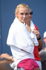 DONNA VKIC at Stan Wawrinka Match at 2015 US Open in New York 09/03/2015