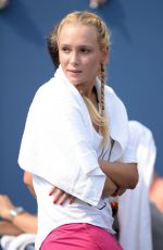 DONNA VKIC at Stan Wawrinka Match at 2015 US Open in New York 09/03/2015