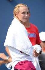 DONNA VKIC at Stan Wawrinka Match at 2015 US Open in New York 09/03/2015