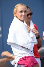 DONNA VKIC at Stan Wawrinka Match at 2015 US Open in New York 09/03/2015