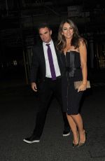 ELIZABETH HURLEY Arrives at Amanda Wakeley 25th Anniversary Party in London 09/07/2015