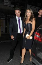 ELIZABETH HURLEY Arrives at Amanda Wakeley 25th Anniversary Party in London 09/07/2015