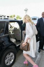 ELLE FANNING Arrives at Los Angeles International Airport 09/02/2015
