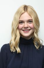 ELLE FANNING at SiriusXM Studios in New York 09/01/2015