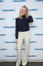 ELLE FANNING at SiriusXM Studios in New York 09/01/2015