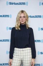 ELLE FANNING at SiriusXM Studios in New York 09/01/2015