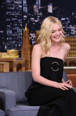 ELLE FANNING at Tonight Show Starring Jimmy Fallon in New York 09/01/2015