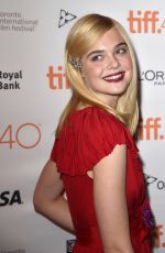 ELLE FANNING at Trumbo Premiere at 2015 Toronto International Film Festival 09/12/2015