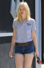 ELLE FANNING Out and About in Studio City 09/18/2015