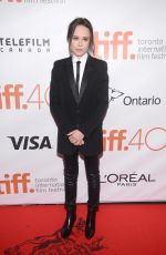 ELLEN PAGE at Freeheld Premiere at 2015 Toronto International Film Festival 09/13/2015