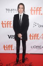ELLEN PAGE at Freeheld Premiere at 2015 Toronto International Film Festival 09/13/2015
