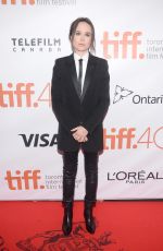ELLEN PAGE at Freeheld Premiere at 2015 Toronto International Film Festival 09/13/2015