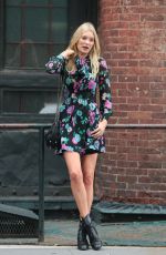 ELSA HOKS at a Photoshoot in New York 09/04/2015