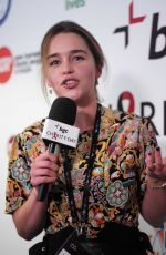 EMILIA CLARKE at bgc Global Chariry Day at bgc Partners in London 09/11/2015
