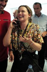 EMILIA CLARKE at bgc Global Chariry Day at bgc Partners in London 09/11/2015