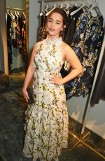 EMILIA CLARKE at Launch of First Erdem Flagship Store in London 09/09/2015